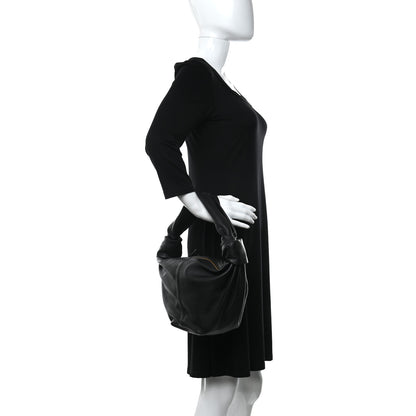 Bottega Veneta Calfskin Teen Double Knot Hobo Black 2 of 11