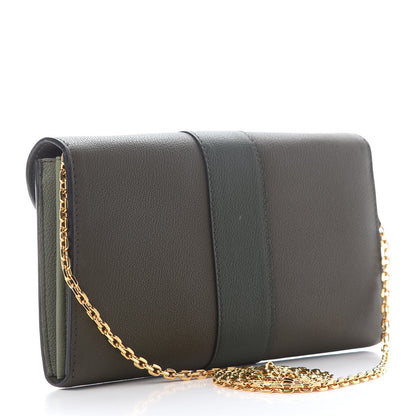 Delvaux Brillant Wallet on Chain Kaki 2 of 8