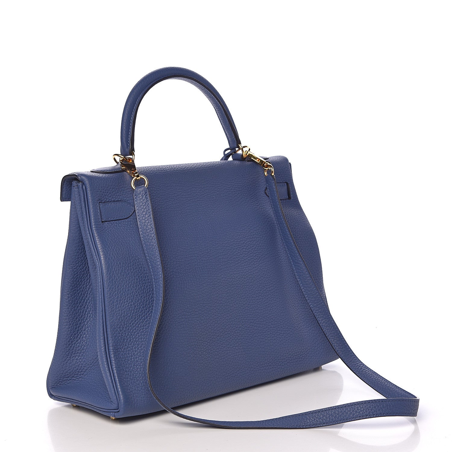 Hermes Taurillon Clemence Kelly Retourne 32 Bleu Brighton 3 of 42