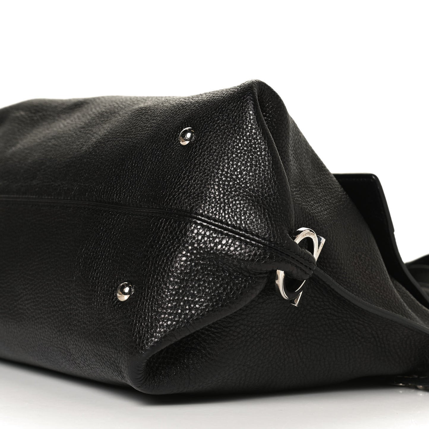 Calfskin Sofia Gancini Satchel Black