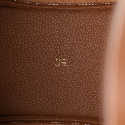 Hermes Taurillon Clemence Picotin Lock 18 PM Gold 5 of 10