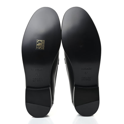 Hermes Calfskin Womens Destin Loafer 38 Black 4 of 4
