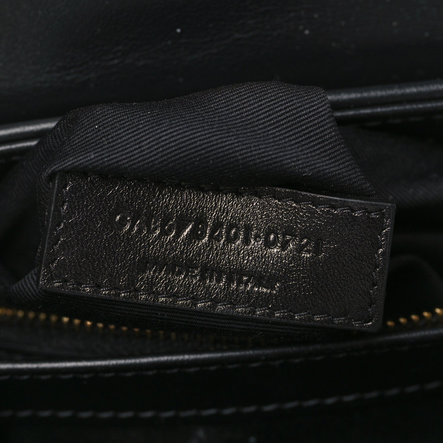 Saint Laurent Calfskin Y Quilted Monogram Toy Loulou Crossbody Bag Black 7 of 9