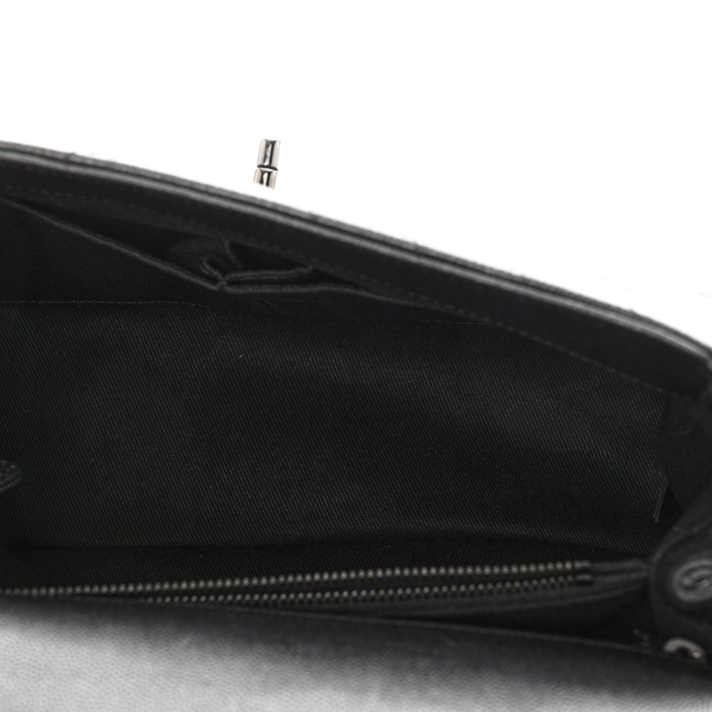 Caviar Chevron Quilted Small Coco Handle Flap So Black