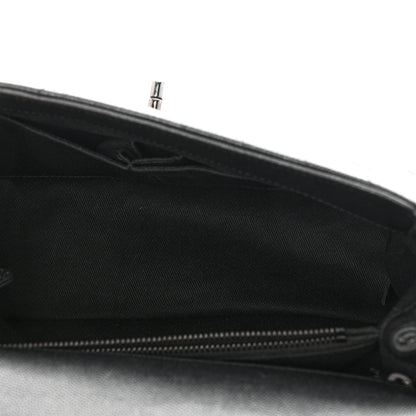 Chanel Caviar Chevron Quilted Small Coco Handle Flap So Black 5 of 12