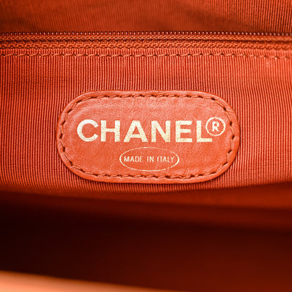 Chanel Caviar Logo Shoulder Bag Orange 6 of 11