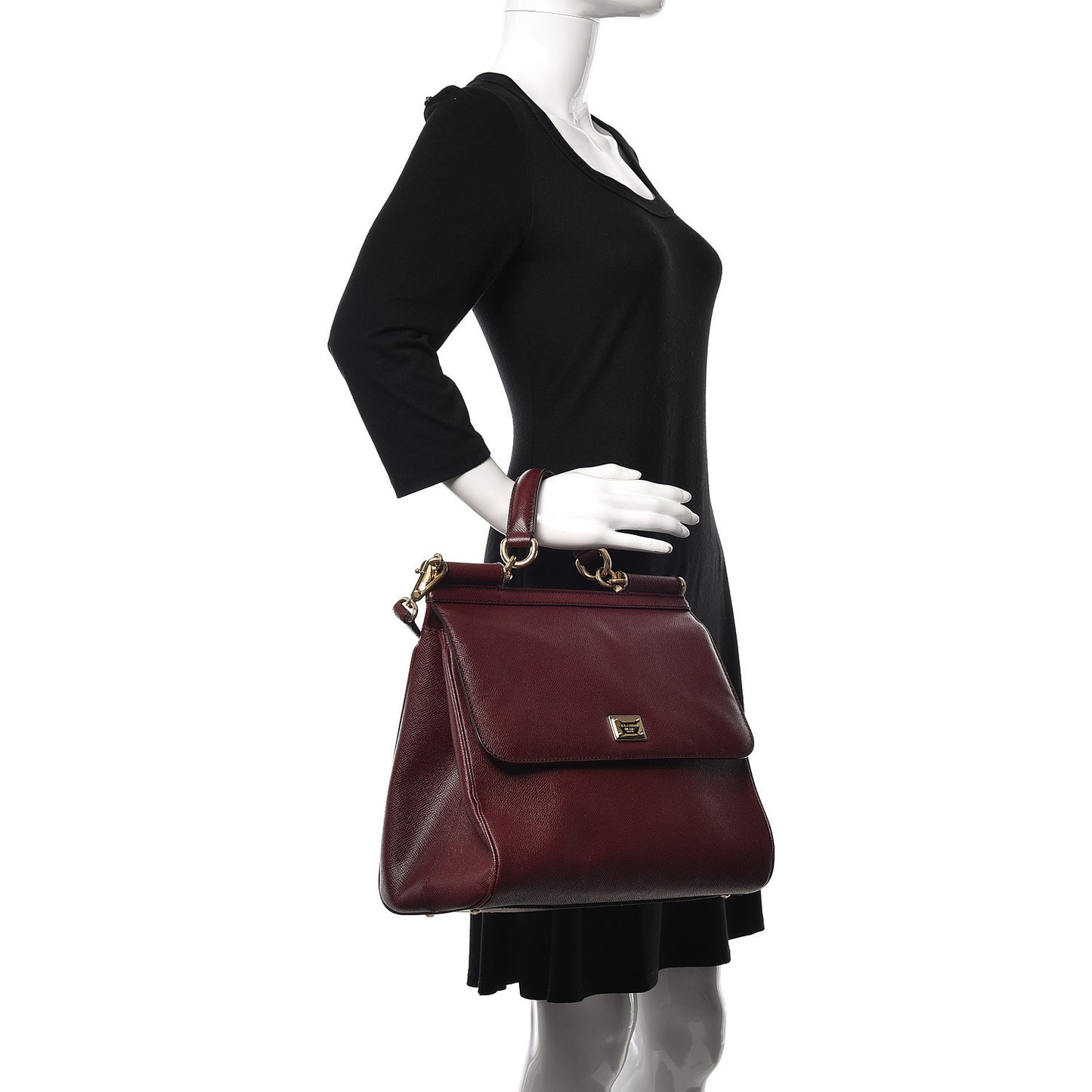 Dauphine Large Miss Sicily Satchel Burgundy