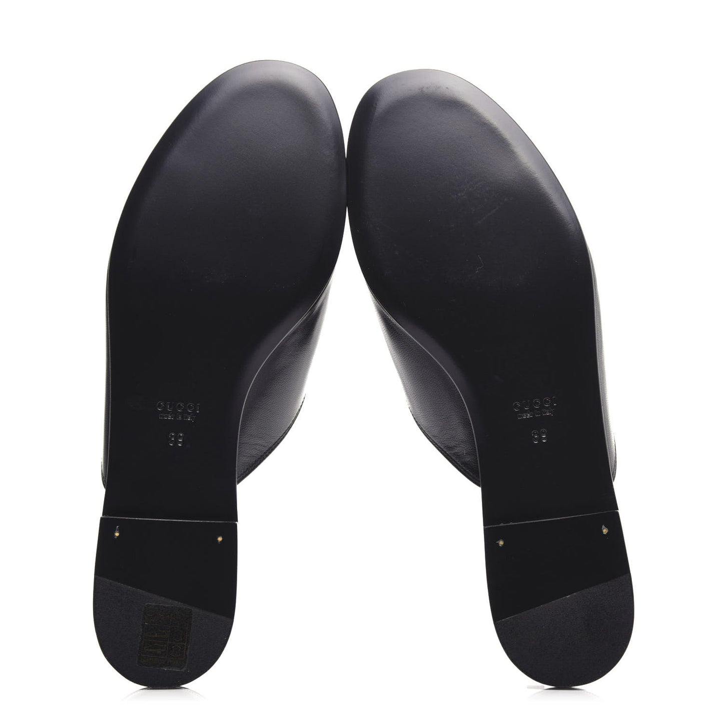 Malaga Kid Horsebit Slide Sandals 39 Black