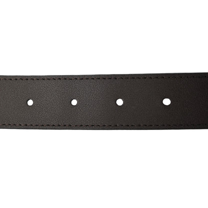 Gucci Calfskin Double G 30mm Belt 80 32 Dark Cocoa 4 of 5