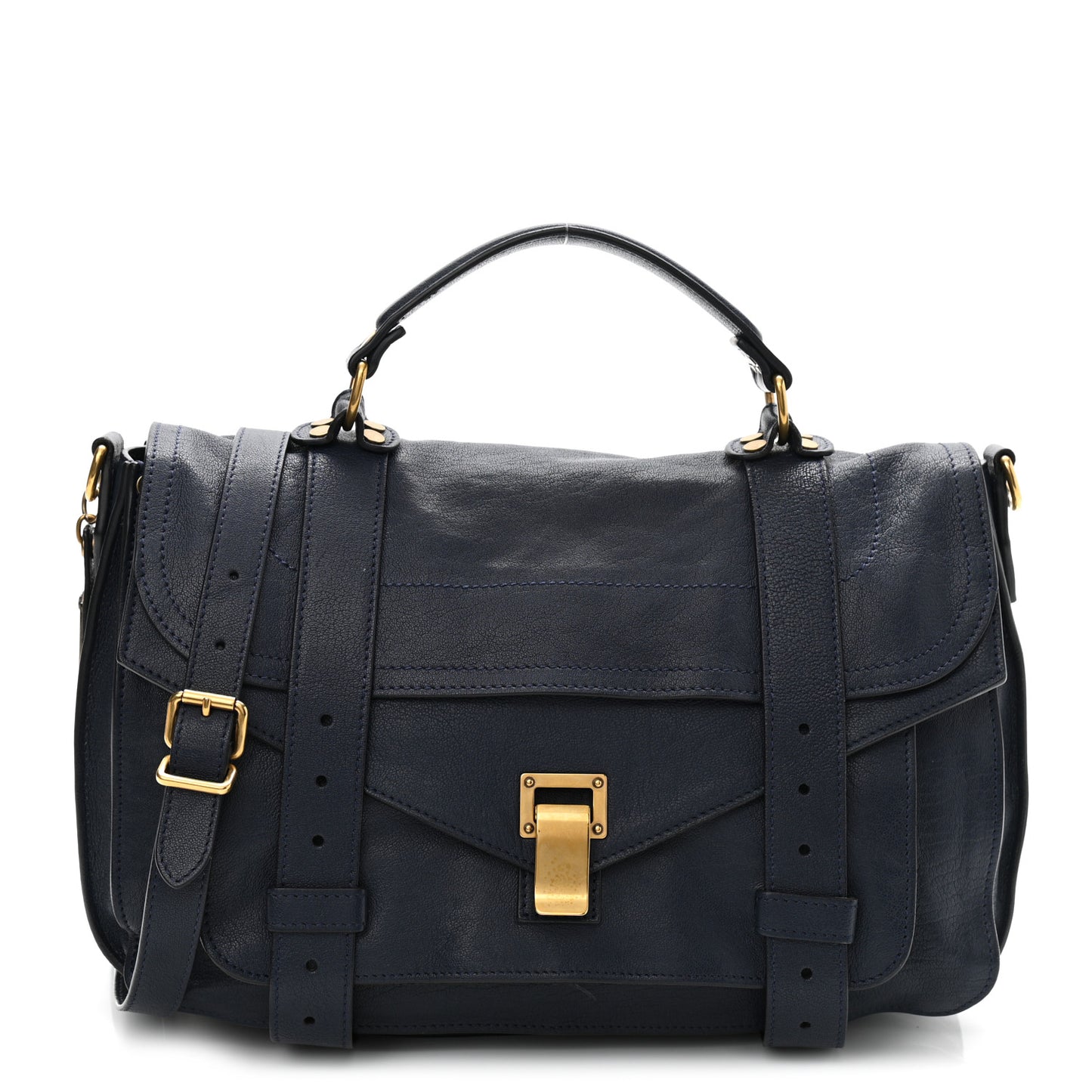 Lambskin Medium PS1 Satchel Midnight