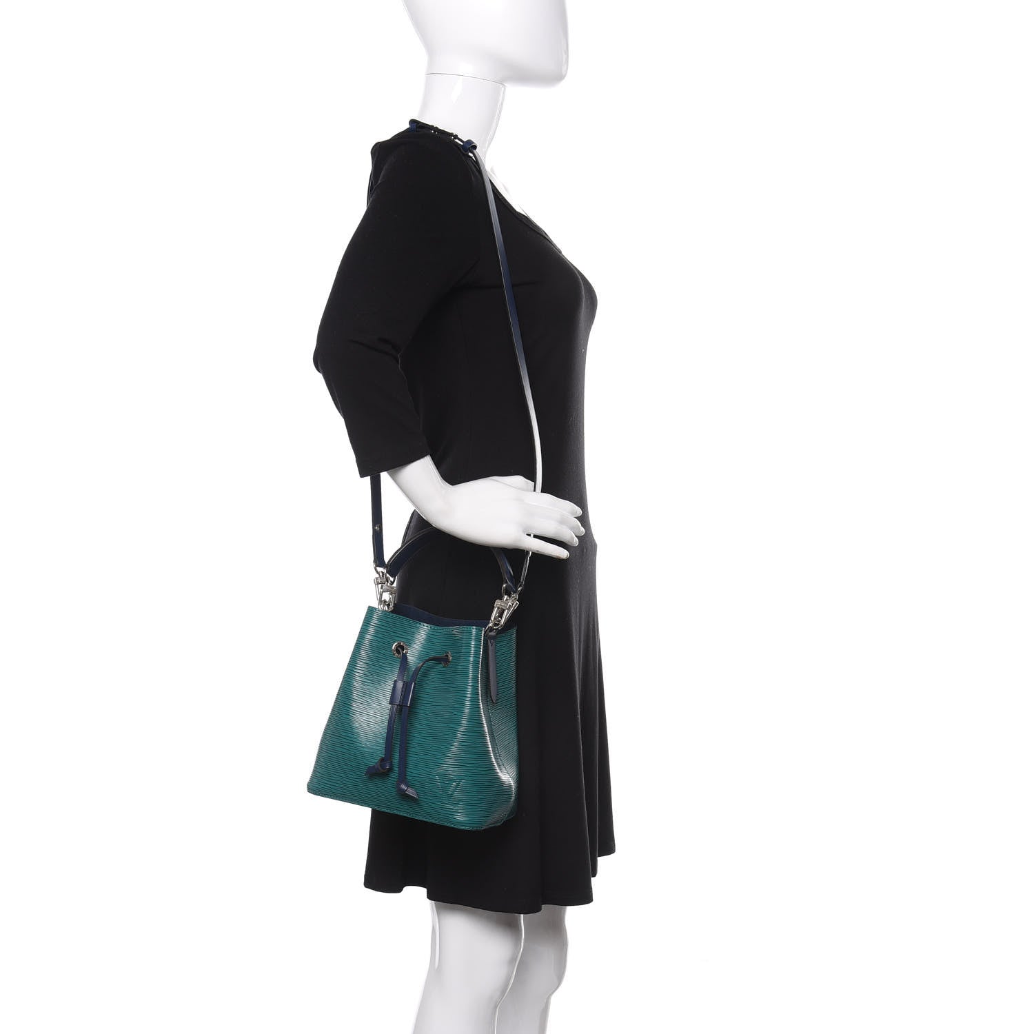 Louis Vuitton Epi Neonoe BB Emerald Green Indigo 2 of 10