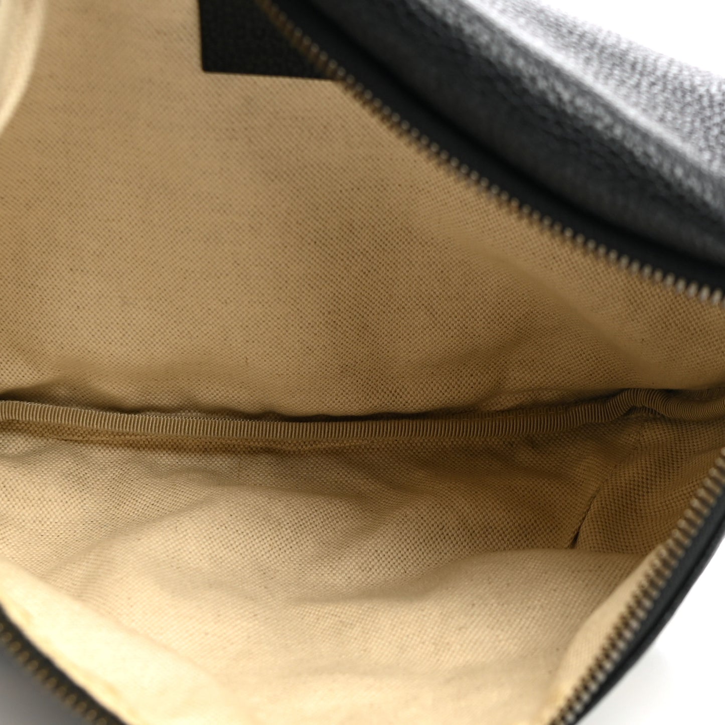 Grained Calfskin Logo Belt Bag Black