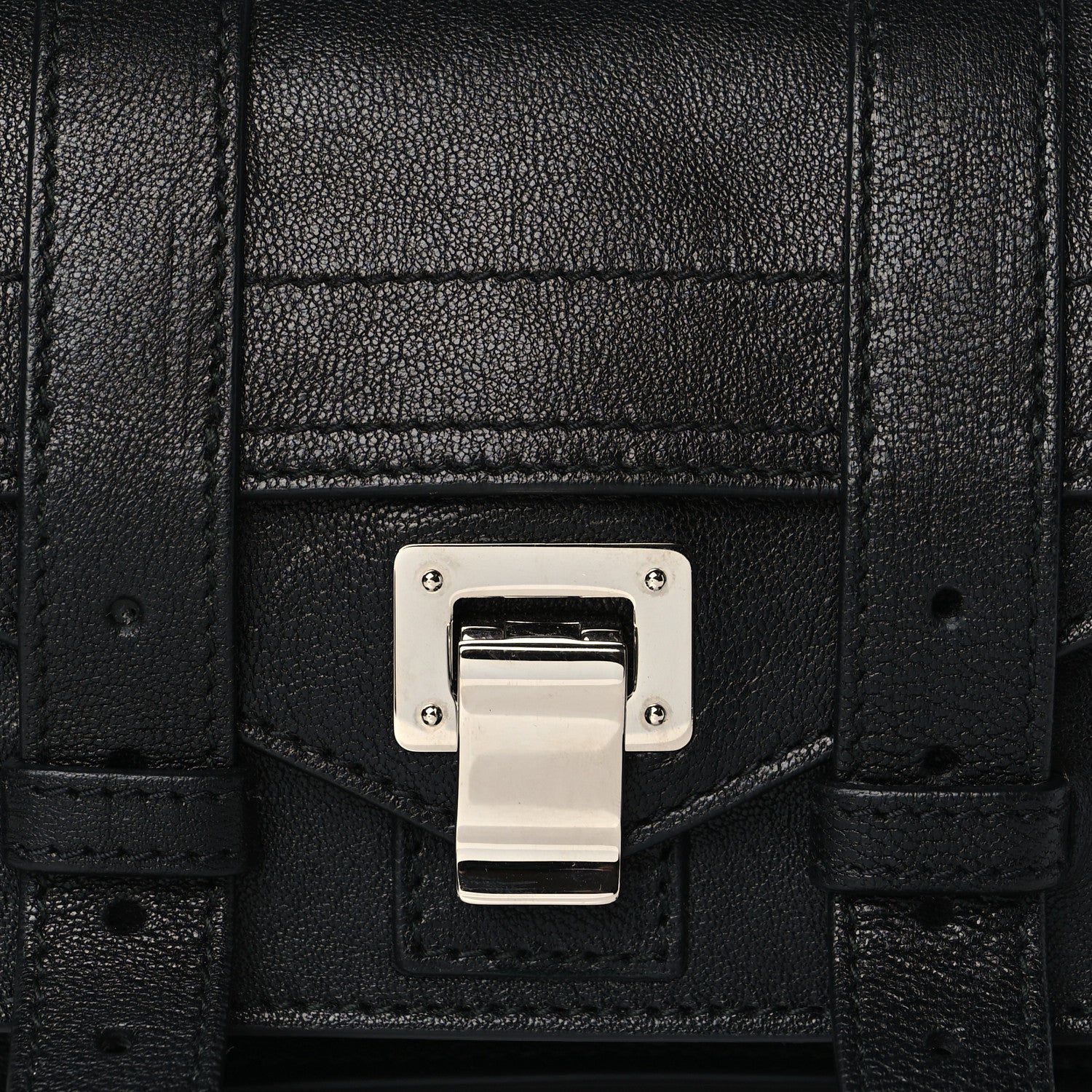 Proenza Schouler Lambskin Micro PS1 Satchel Black 7 of 9