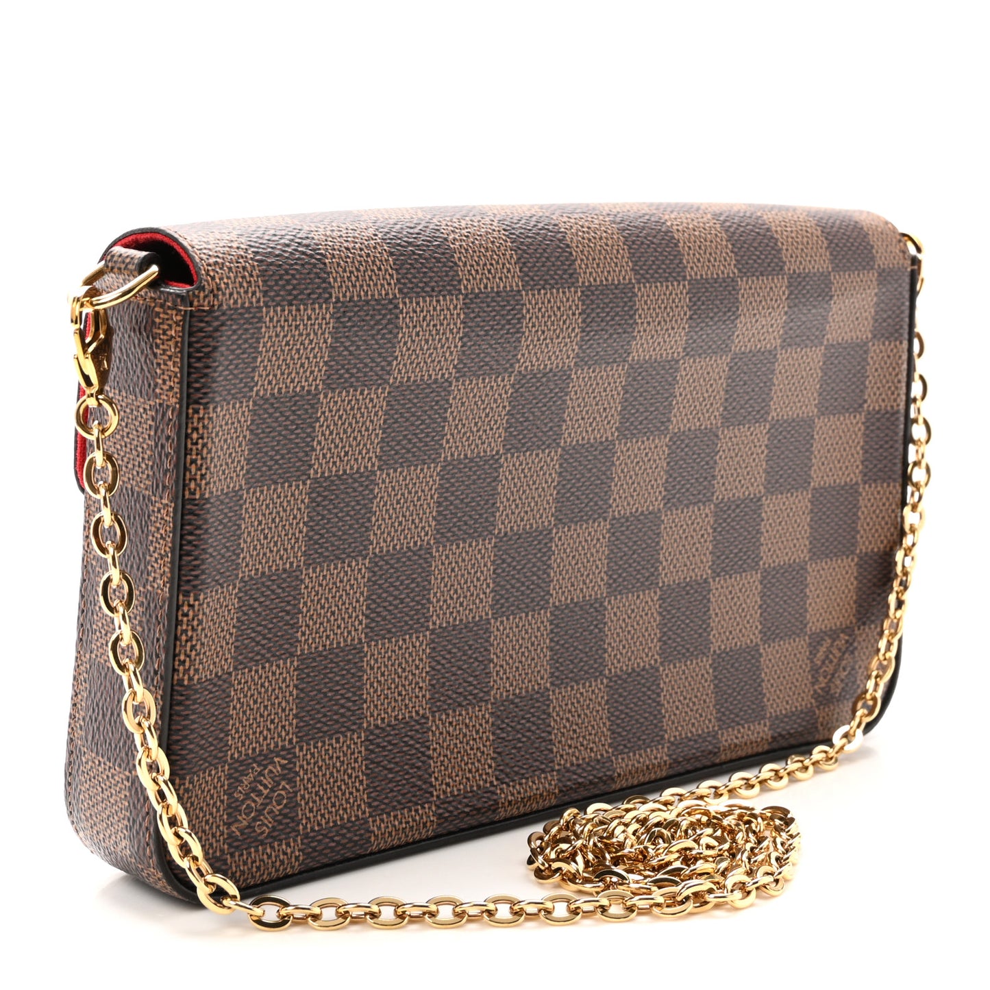 Damier Ebene Pochette Felicie Chain Wallet