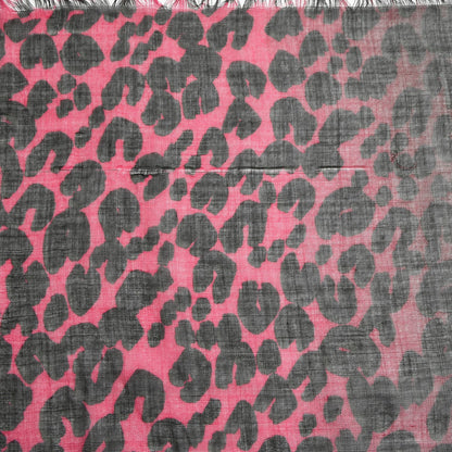 Louis Vuitton Cashmere Silk Leopard Blurry Leo Stole Kaki 5 of 6