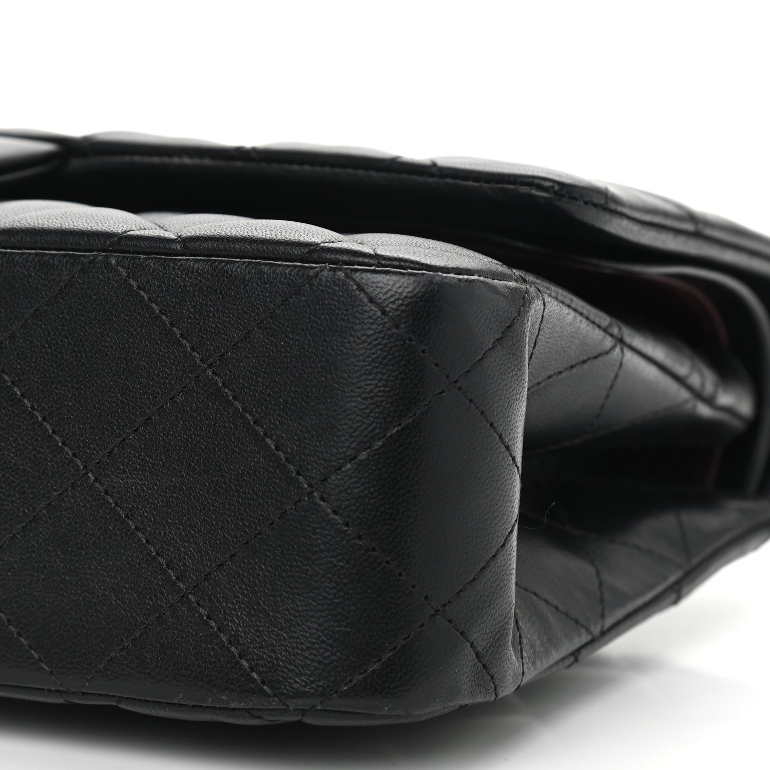 Chanel Lambskin Quilted Medium Double Flap Black 10 of 10