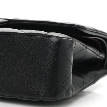 Chanel Lambskin Quilted Medium Double Flap Black 10 of 10