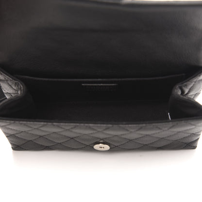 Chanel Grained Calfskin Quilted 2.55 Reissue Flap Belt Bag Clutch Black 5 of 10