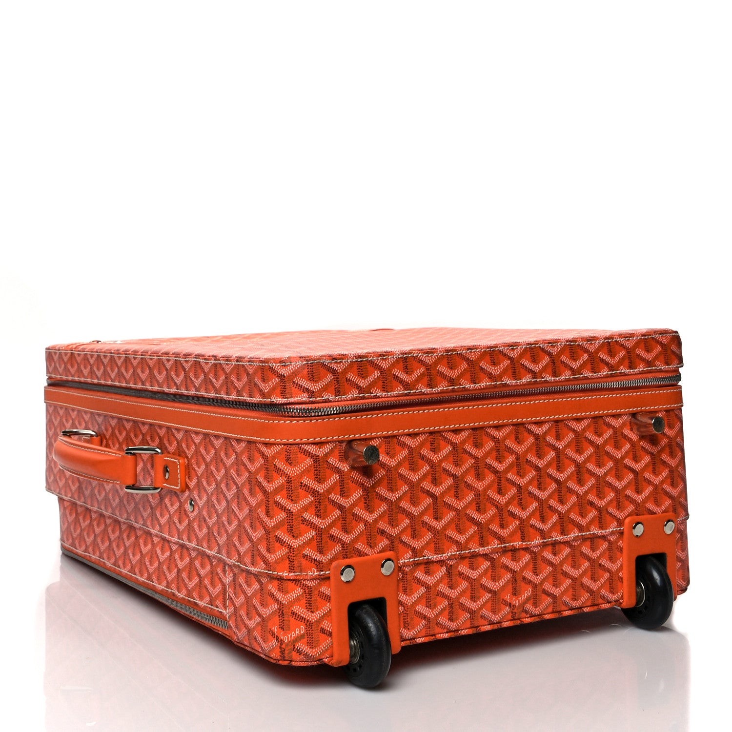 Goyard Goyardine Rolling Suitcase Trolley PM Orange 3 of 25