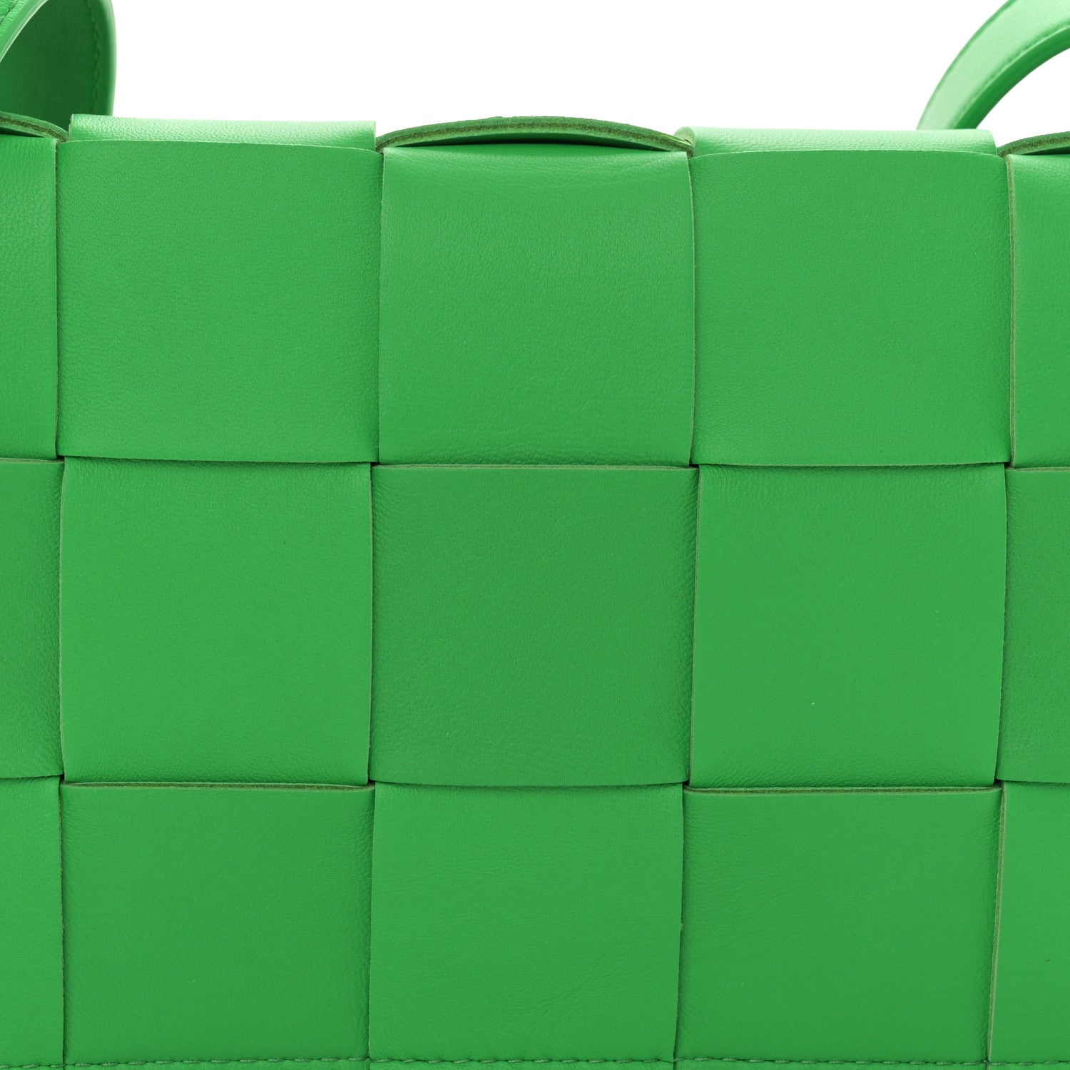 Bottega Veneta Lambskin Maxi Intrecciato Cassette Crossbody Bag Grass 8 of 10