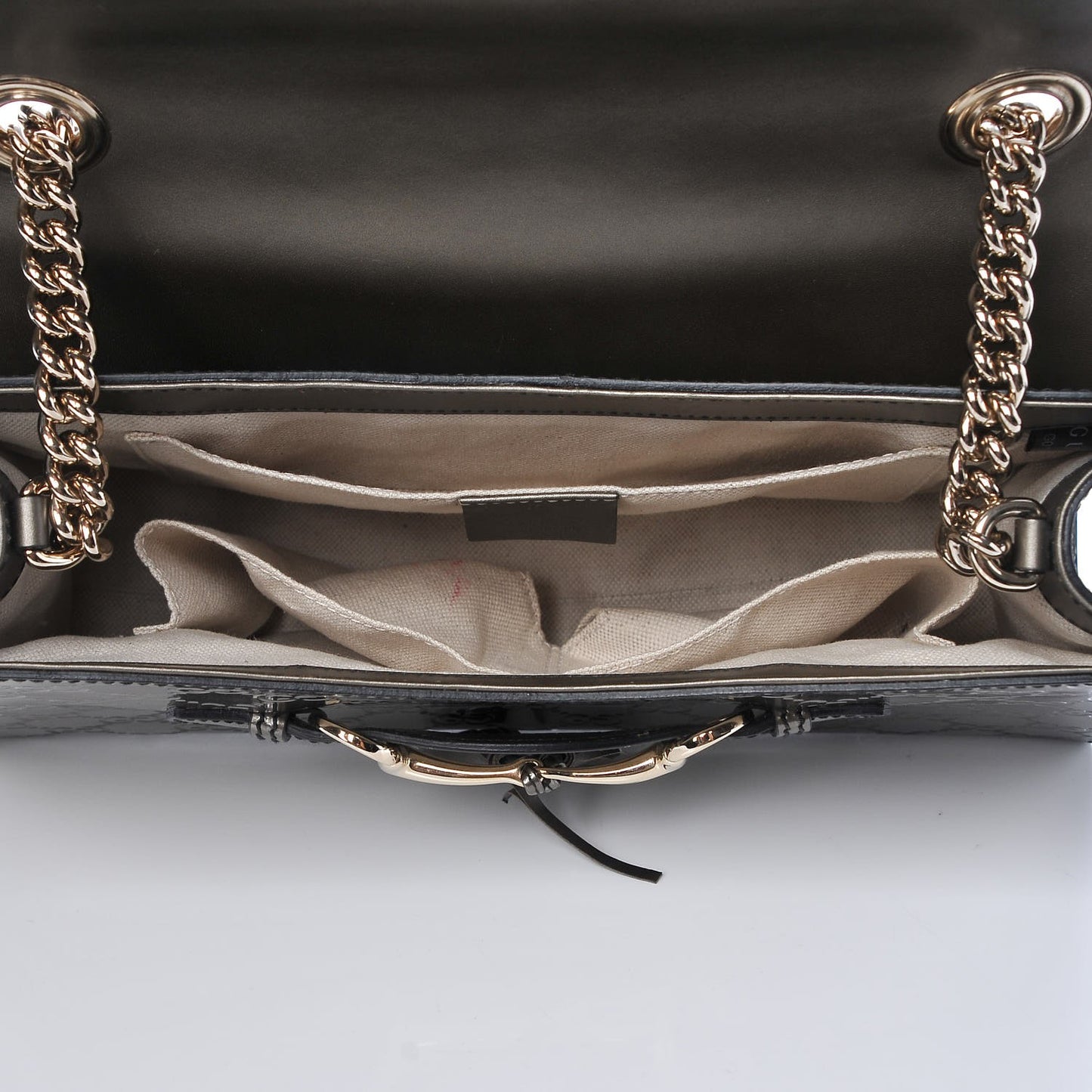 Shine Guccissima Medium Emily Chain Shoulder Bag Sasso