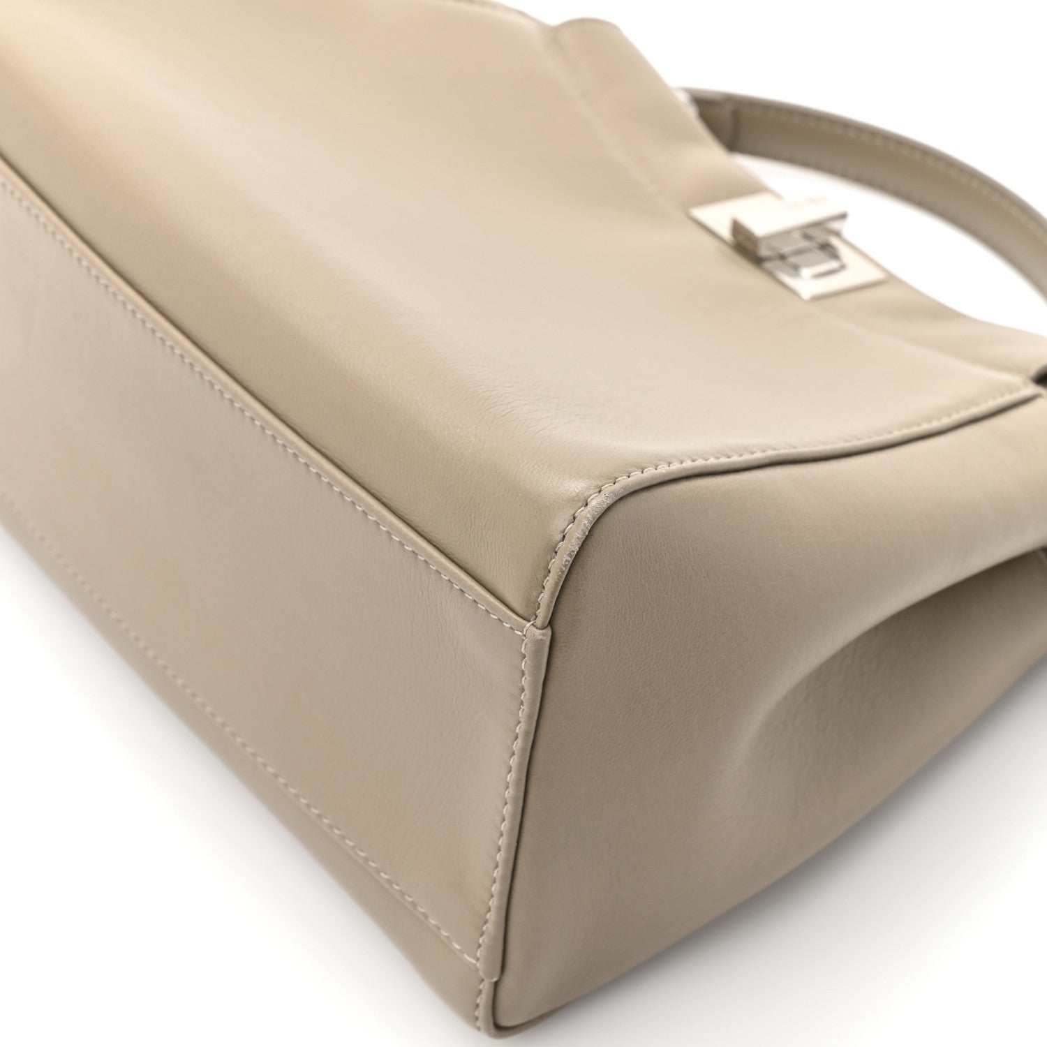Fendi Nappa Mini Peekaboo Iconic Satchel Tortora 14 of 15
