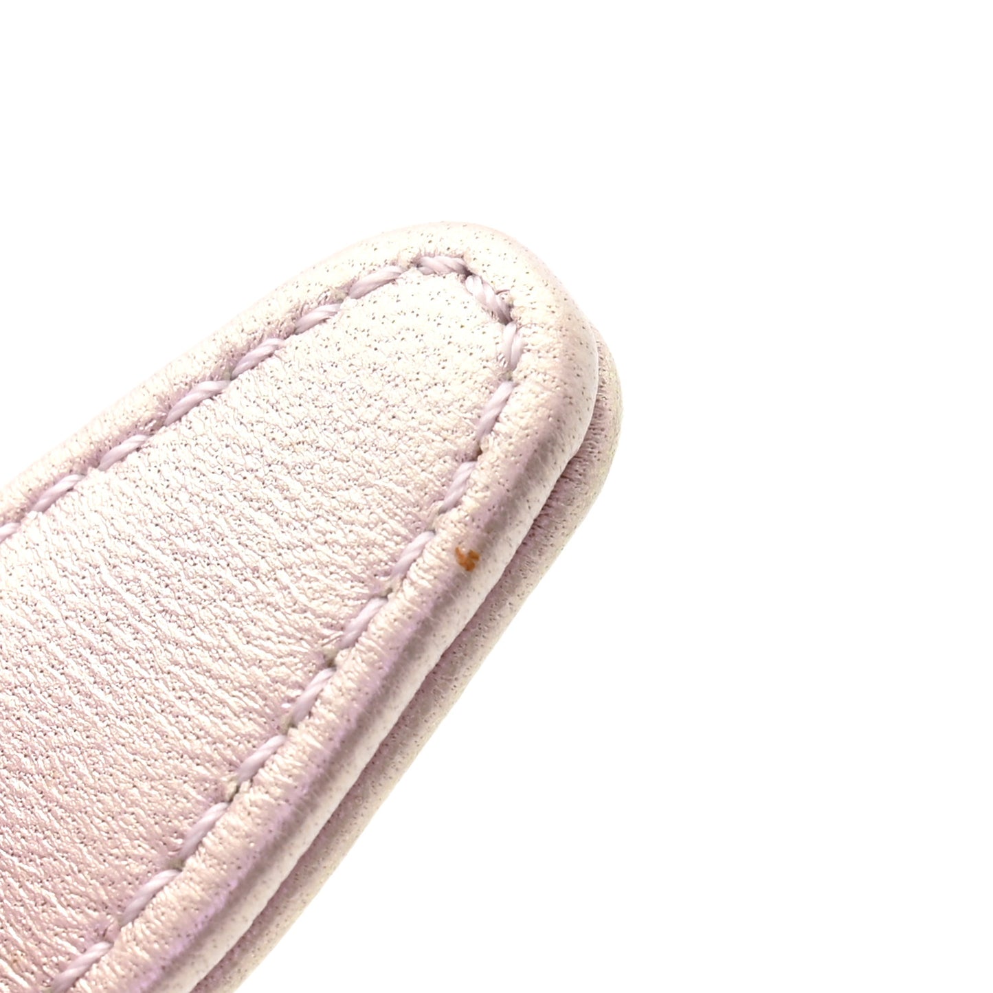 Metallic Lambskin Chevron Quilted Medium Boy Flap Purple