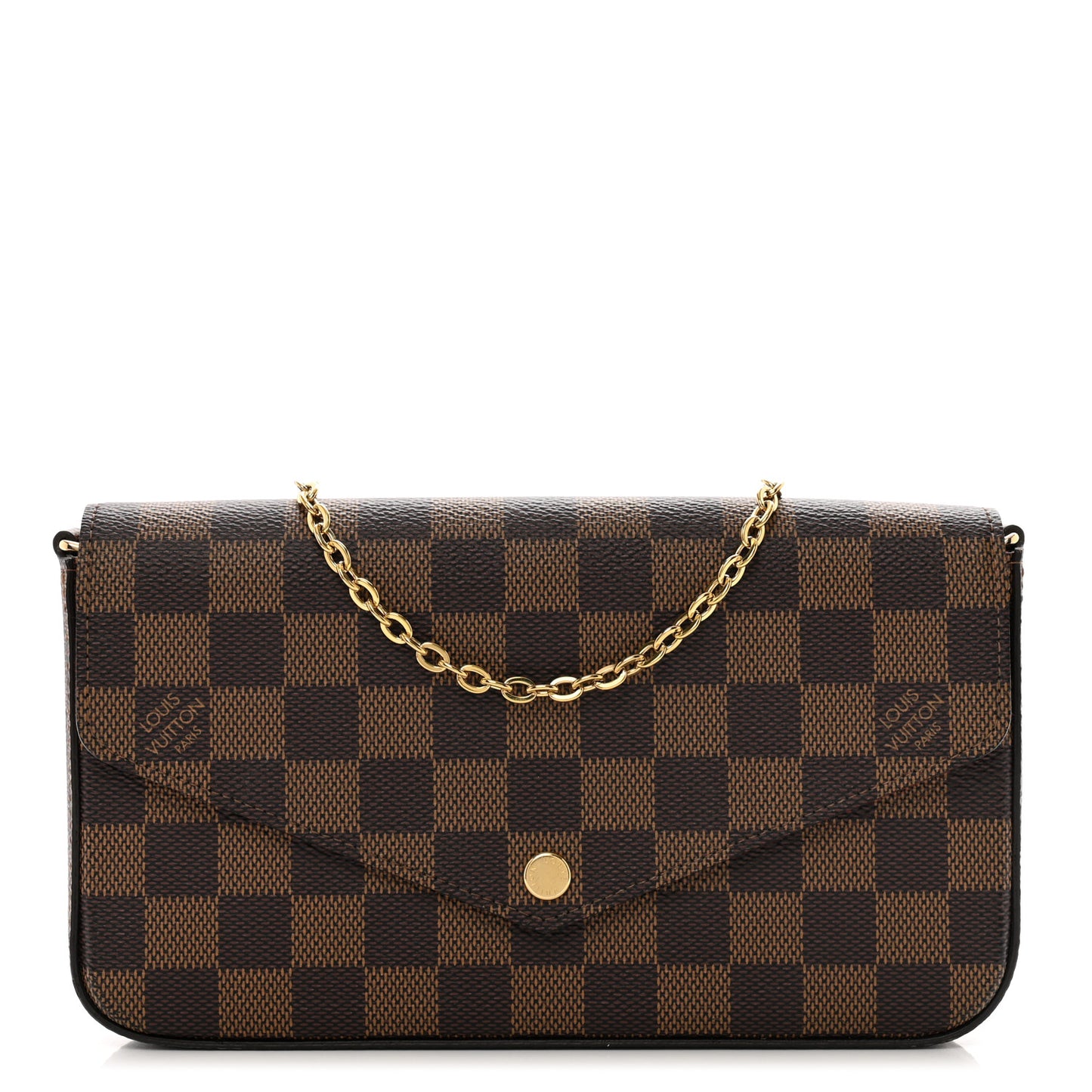 Damier Ebene Pochette Felicie Chain Wallet