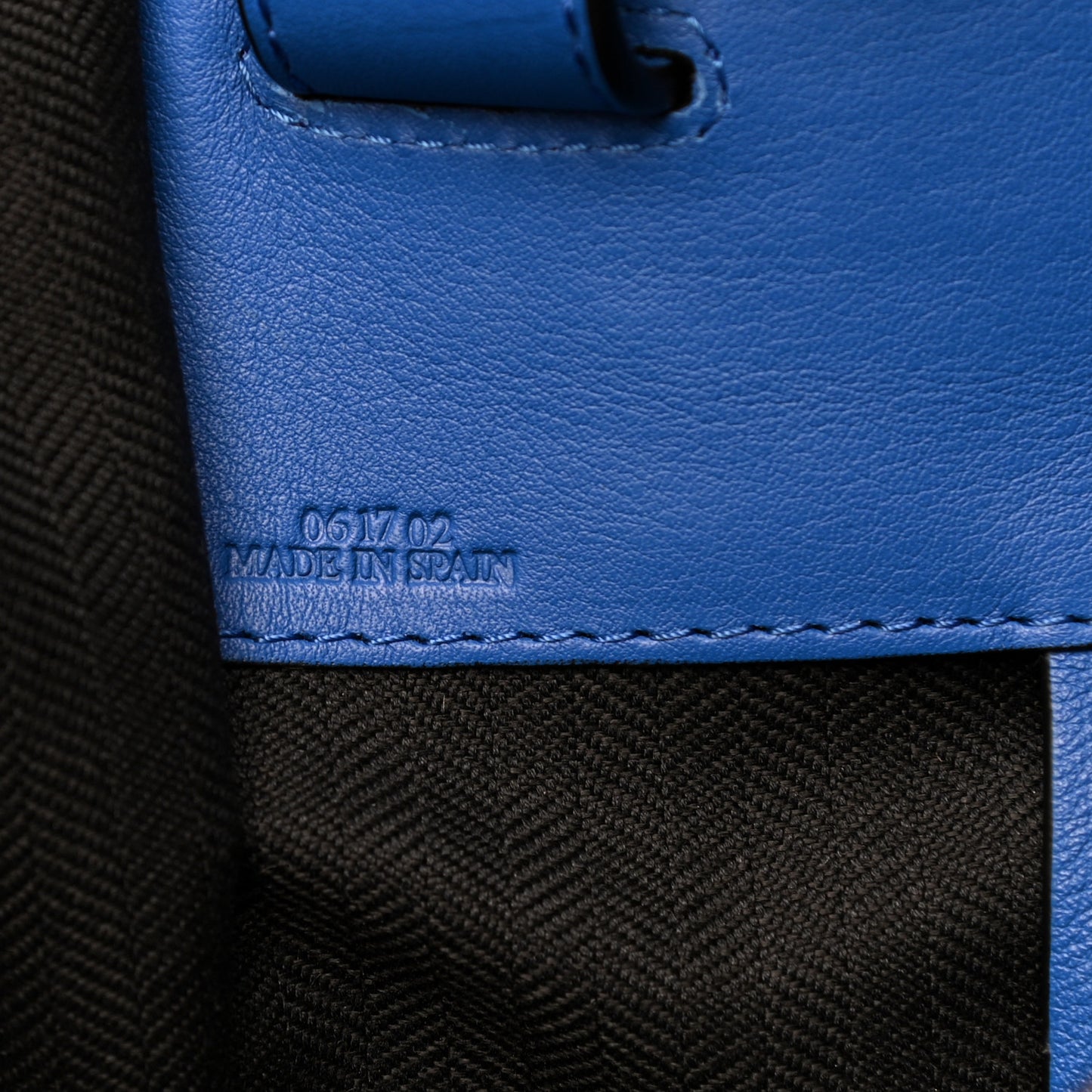 Calfskin Medium Hammock Shoulder Bag Electric Blue Black