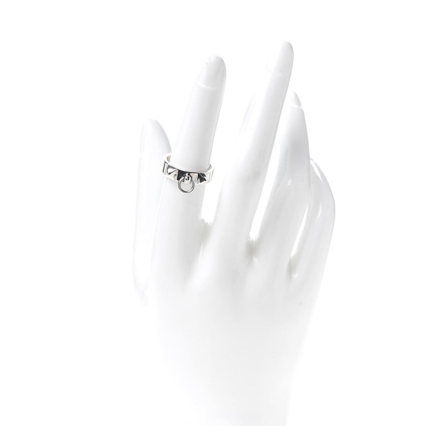 Sterling Silver PM Collier De Chien Ring 54 6.75