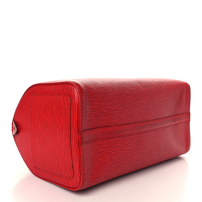 Louis Vuitton Epi Speedy 35 Castillan Red 4 of 11