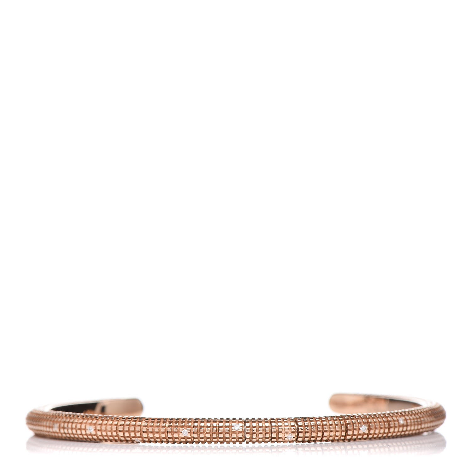 Damiani 18K Pink Gold Diamond Metropolitan Bracelet S 1 of 5