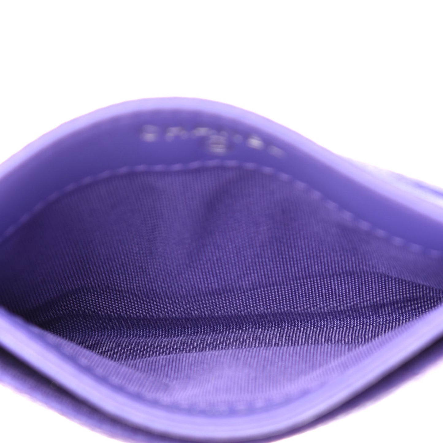 Caviar Quilted Incognito Card Holder Purple
