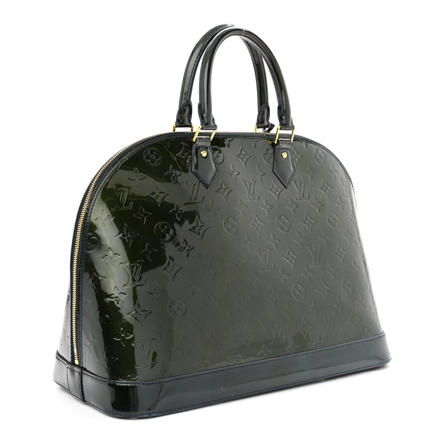 Louis Vuitton Vernis Alma GM Blue Nuit 3 of 13
