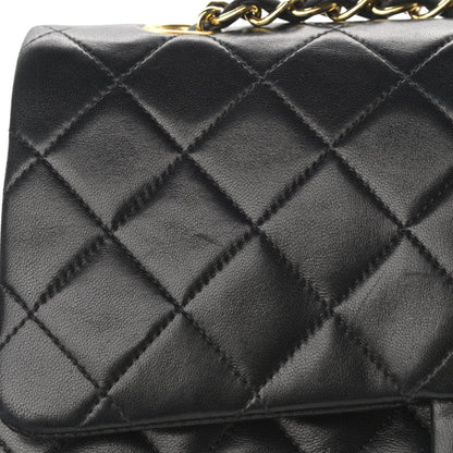 Chanel Lambskin Quilted Medium Double Flap Black 15 of 16