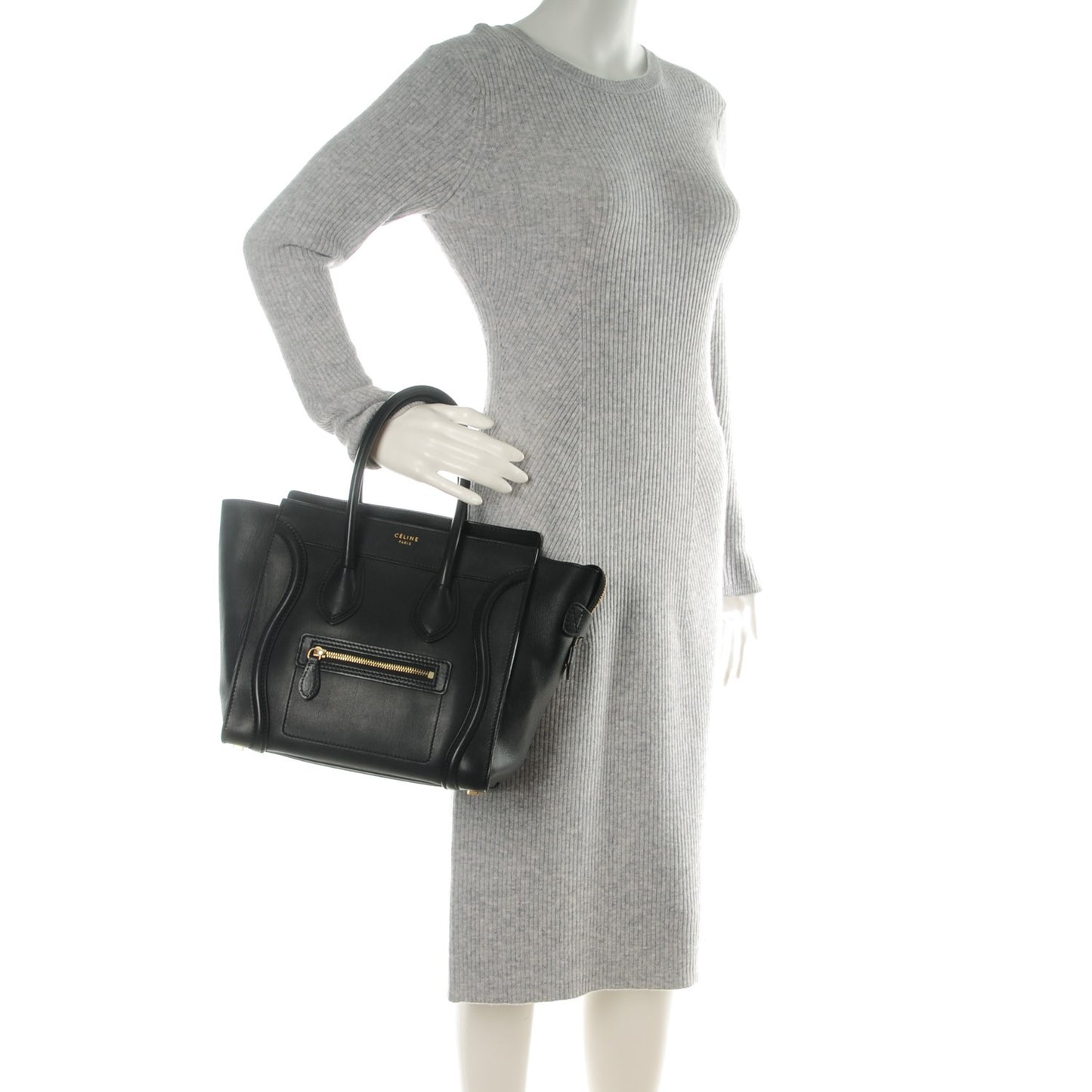 Smooth Calfskin Micro Luggage Black