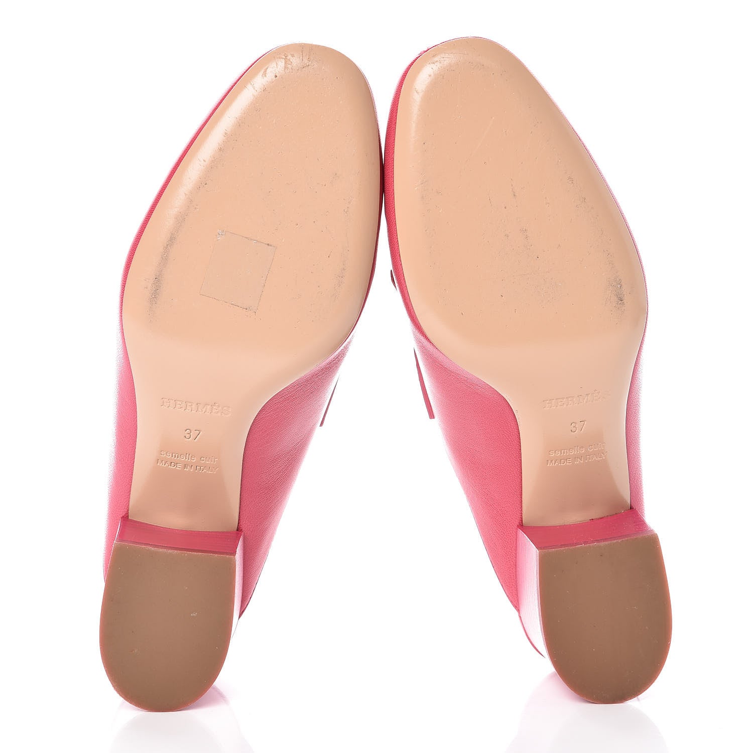 Hermes Goatskin Tuileries Mules 37 Rouge Azalee 7 of 11