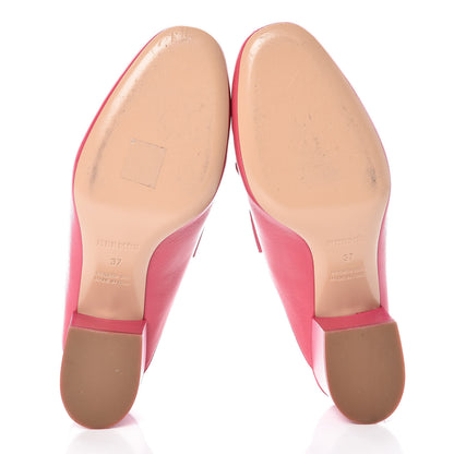 Hermes Goatskin Tuileries Mules 37 Rouge Azalee 7 of 11