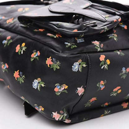 Saint Laurent Calfskin Prairie Flower Printed Festival Backpack Multicolor 7 of 8