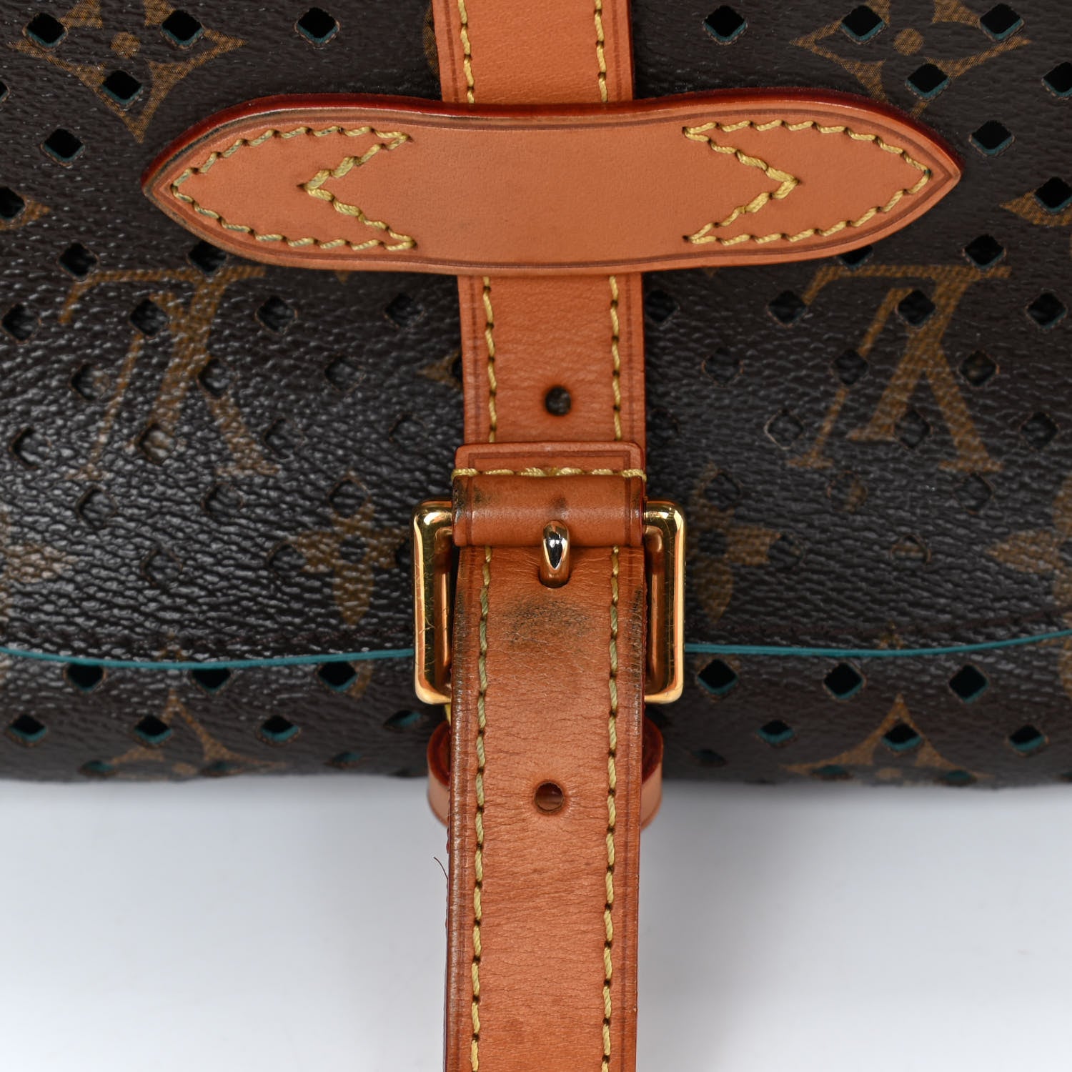 Louis Vuitton Monogram SC Flore Saumur Teal 12 of 12