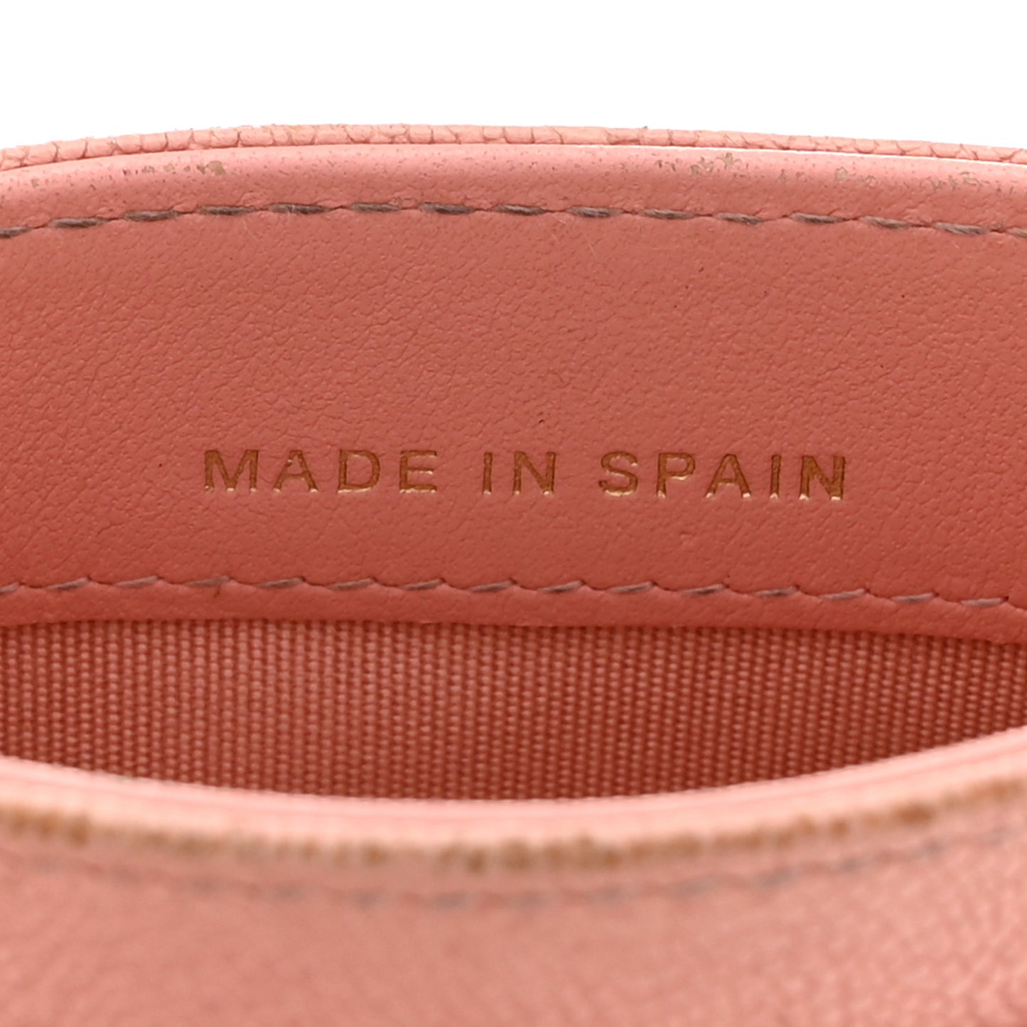 Caviar Quilted Boy Card Holder Light Pink