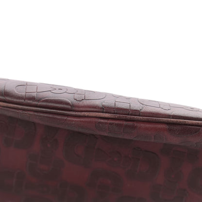 Gucci Calfskin Horsebit Embossed Glam Hobo Burgundy 11 of 14