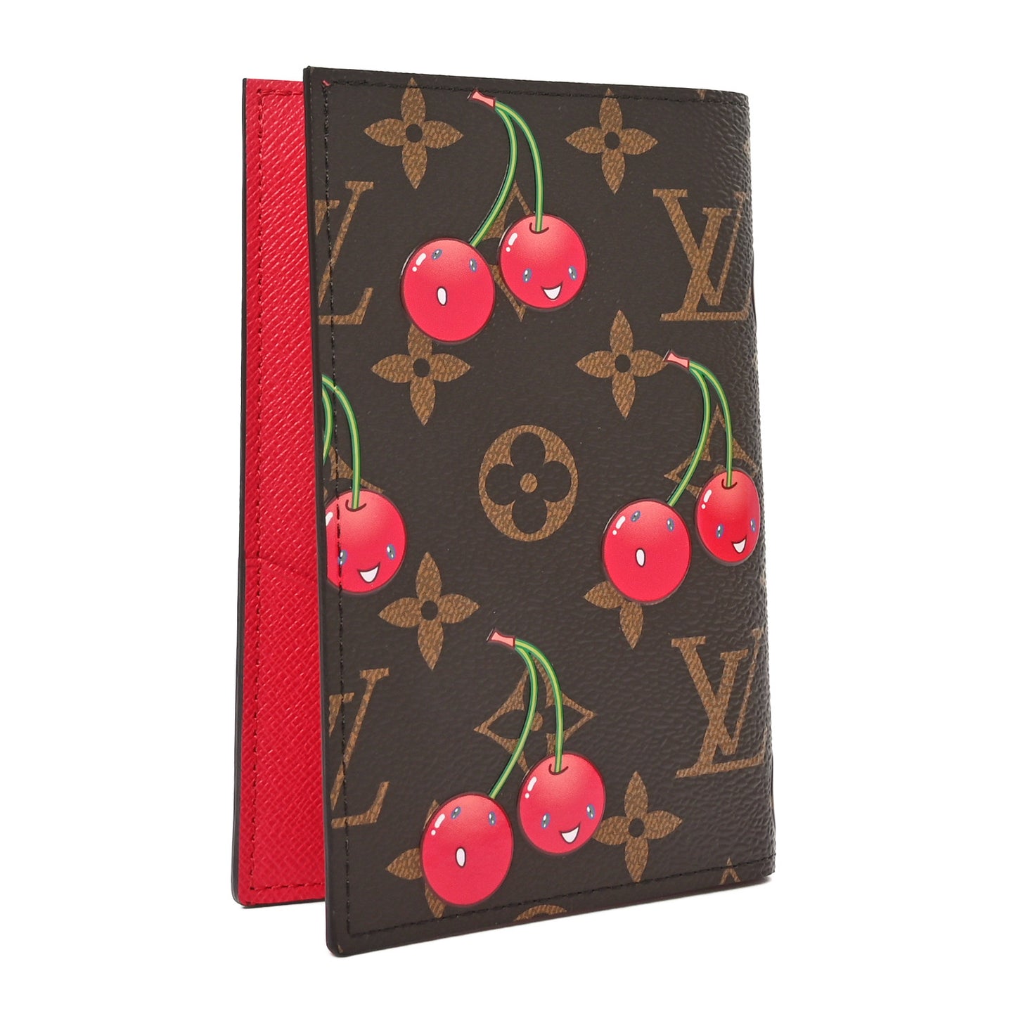 LV X TM Monogram Cerises Passport Cover