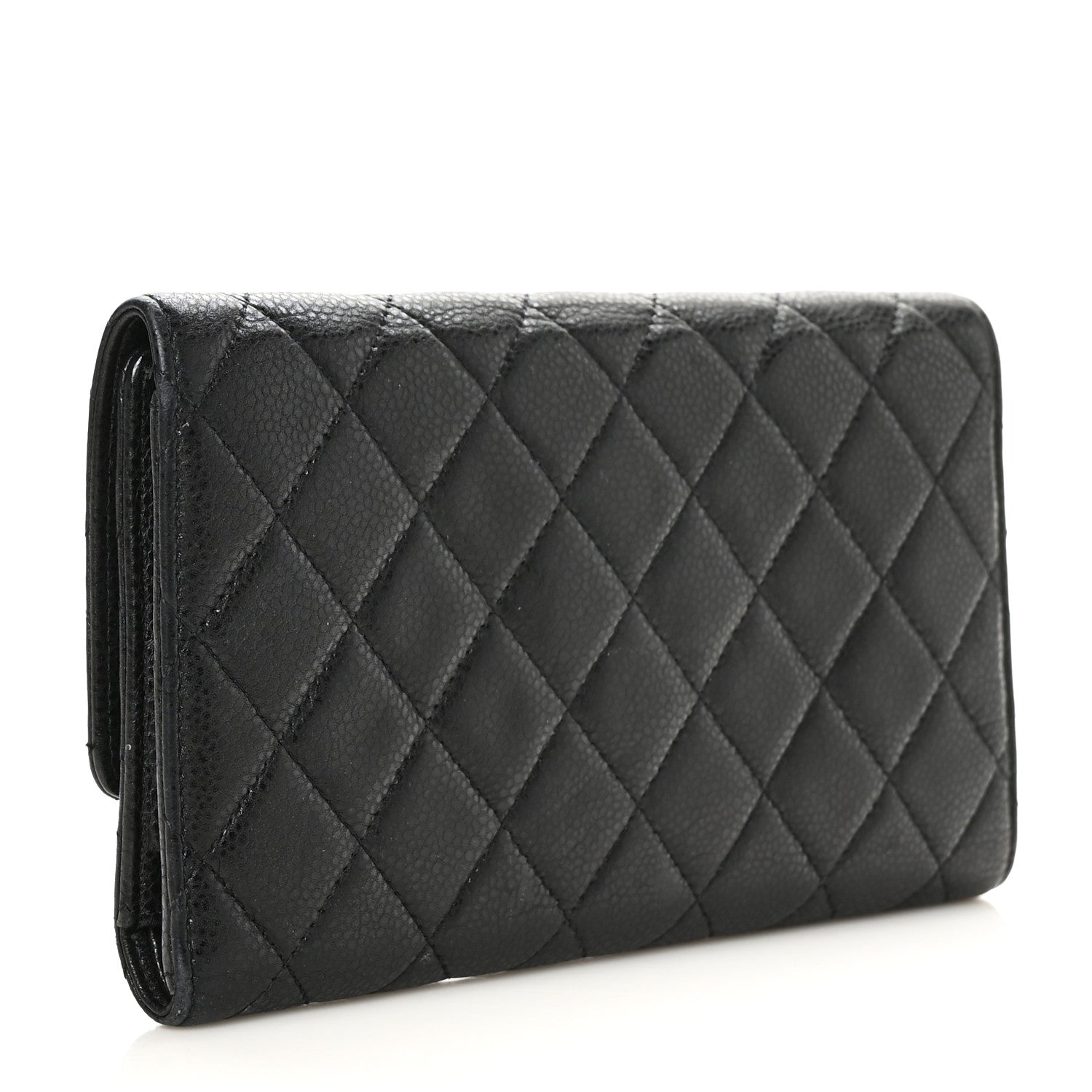 Chanel Caviar Quilted Large Flap Wallet Black 3 of 7