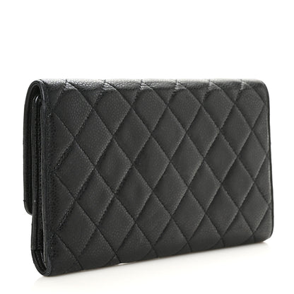 Chanel Caviar Quilted Large Flap Wallet Black 3 of 7