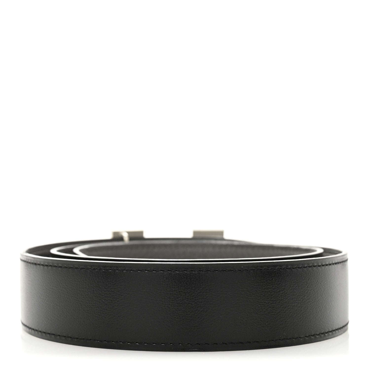 Hermes Box Togo 32mm H Belt 85 34 Black Etain 2 of 5