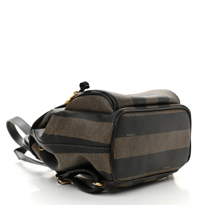 Fendi Coated Canvas Pequin Drawstring Backpack Tobacco 4 of 11