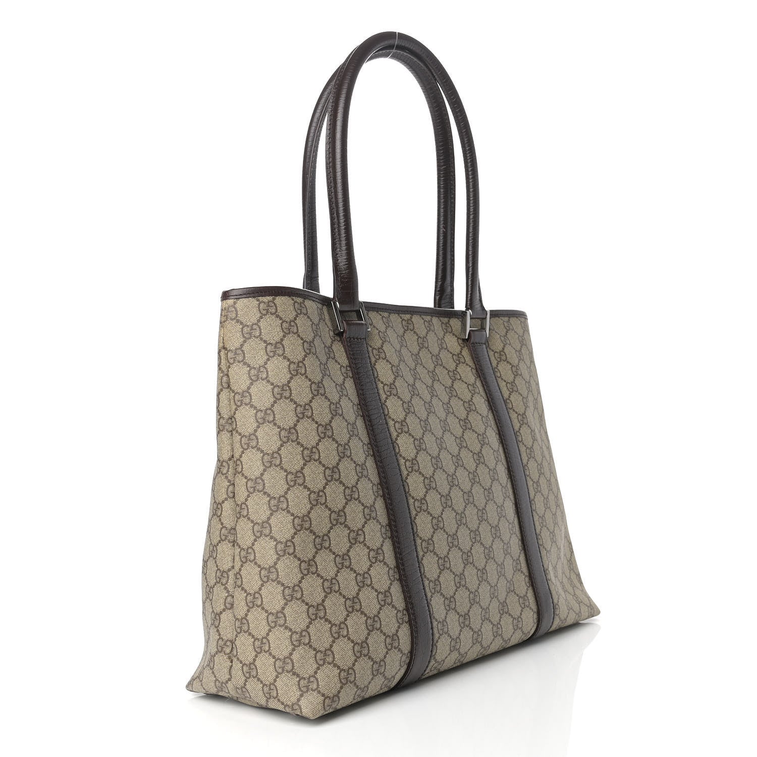 Gucci GG Plus Monogram Tote Dark Brown 3 of 19