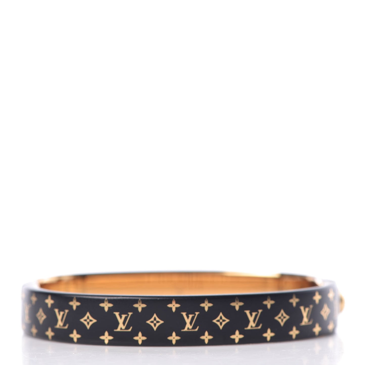 Monogram Nanogram Cuff S Black Gold