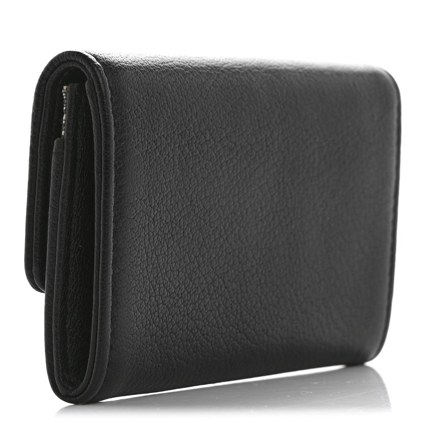 Chanel Goatskin Camellia CC Flap Card Holder Black 3 of 10